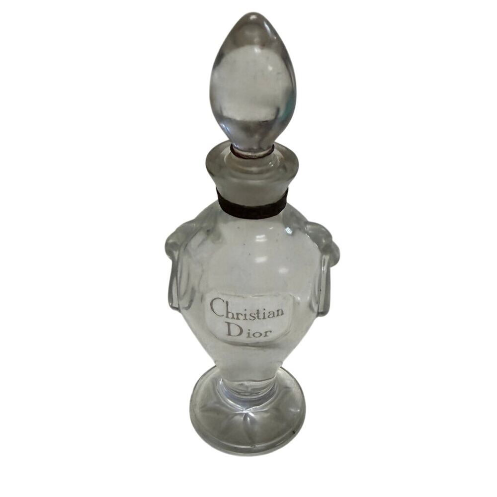 Christian Dior Miss Dior Perfume Baccarat Crystal Amphora Bottle, Vintage